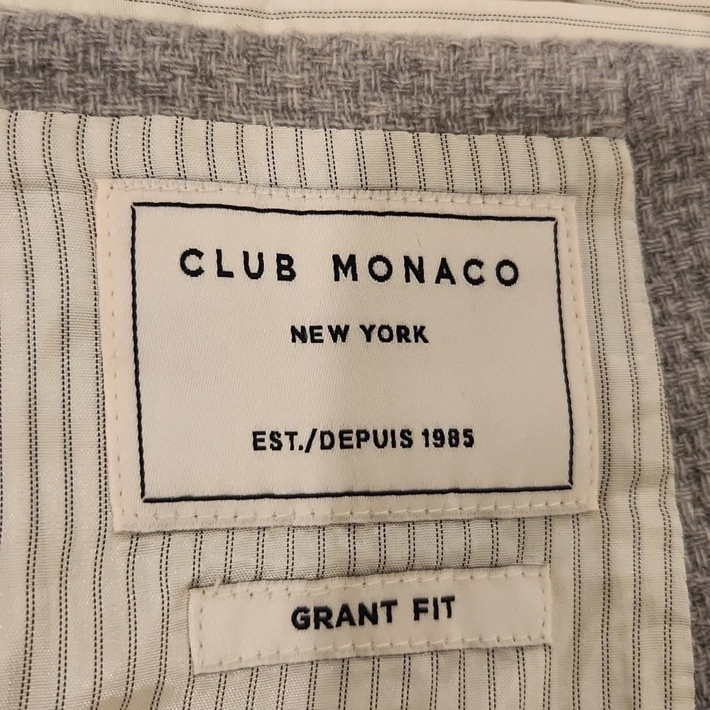 Club Monaco Heather Gray 100% Cashmere Sport Coat Size 42! New W/O Tags!
